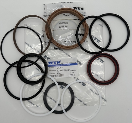 WYS Original Parts SH265 High Quality Excavator Repair Parts Bucket Seal Kit For CATERPILLAR KOMATSU HYUNDAI HITACHI