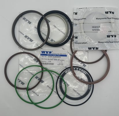 WYS Original Parts ZX200-5G Bucket Hydraulic Cylinder Repair Seal Kit for Hitachi Excavator with 1 Year Warranty and 55-150 DEG Temperature Resistance